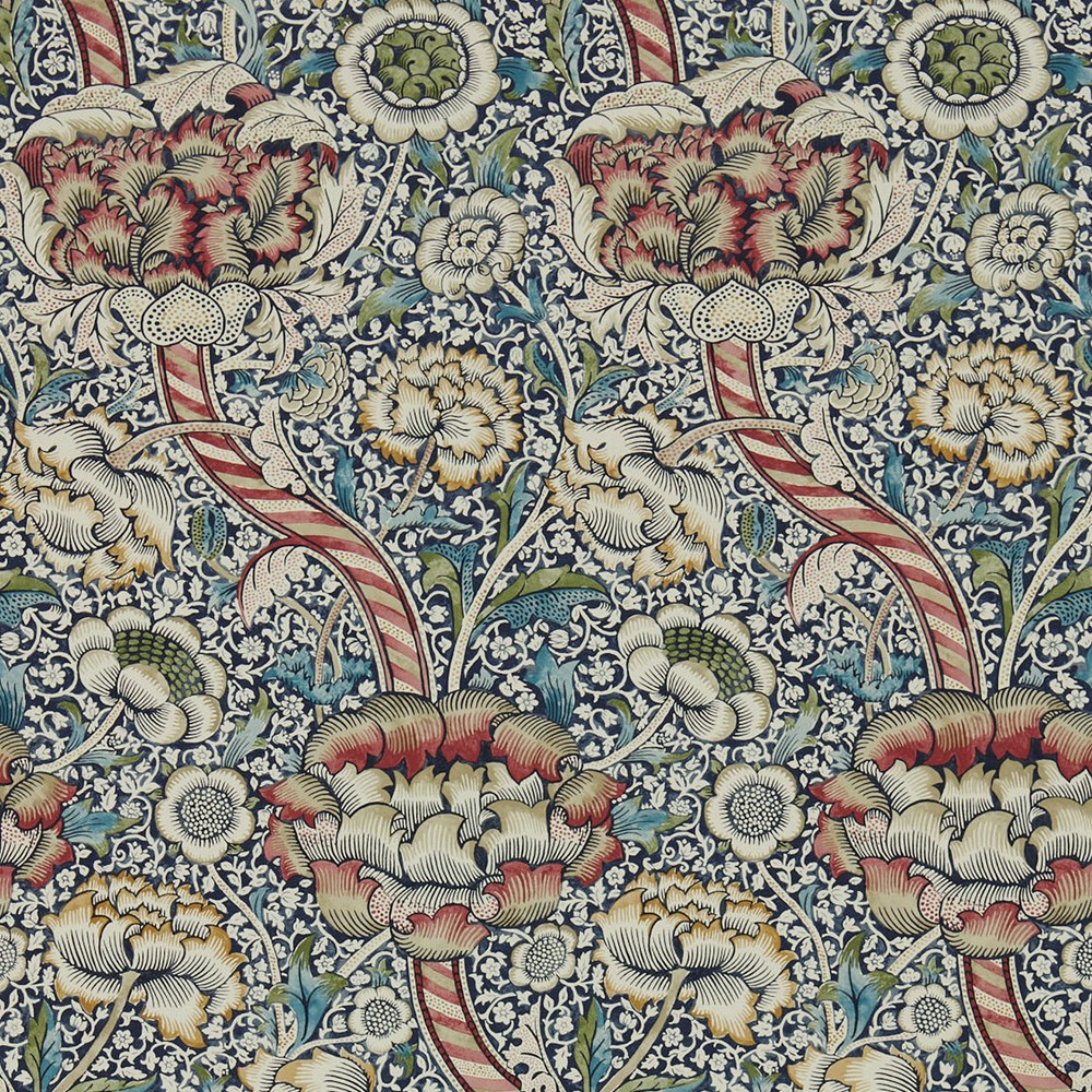 Wandle Wallpaper 216420 by Morris & Co in Indigo Madder